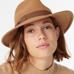 J. Crew Western hat with grosgrain trim
